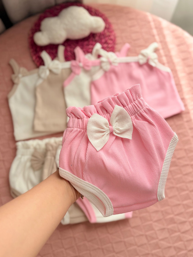 ست تاپ و شورتک پاپیونی🎀