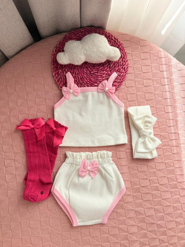 ست تاپ و شورتک پاپیونی🎀